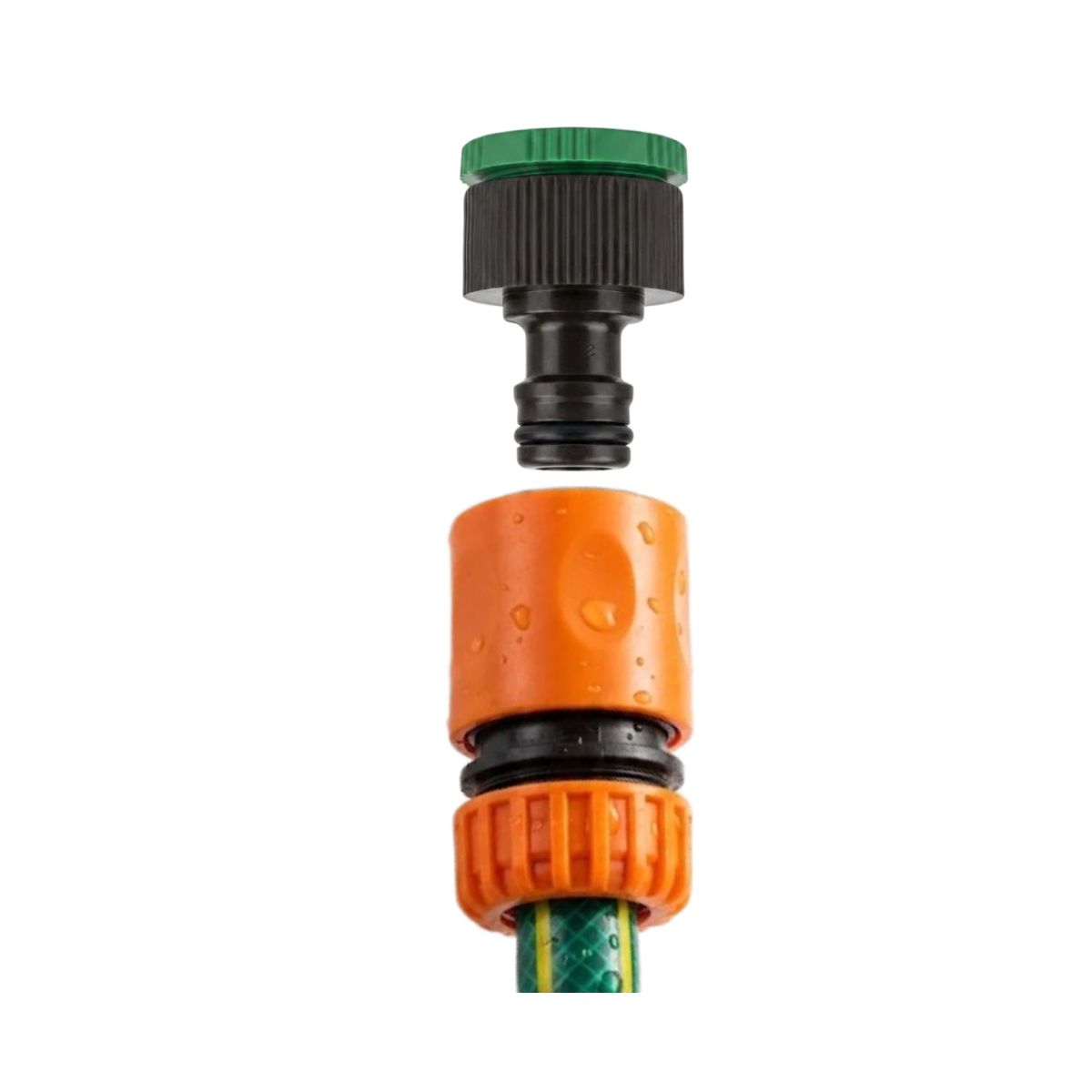 Kit Engate Rápido 1/2 + Adaptador De Torneira 1/2 E 3/4 Para Mangueira - Imagem 2
